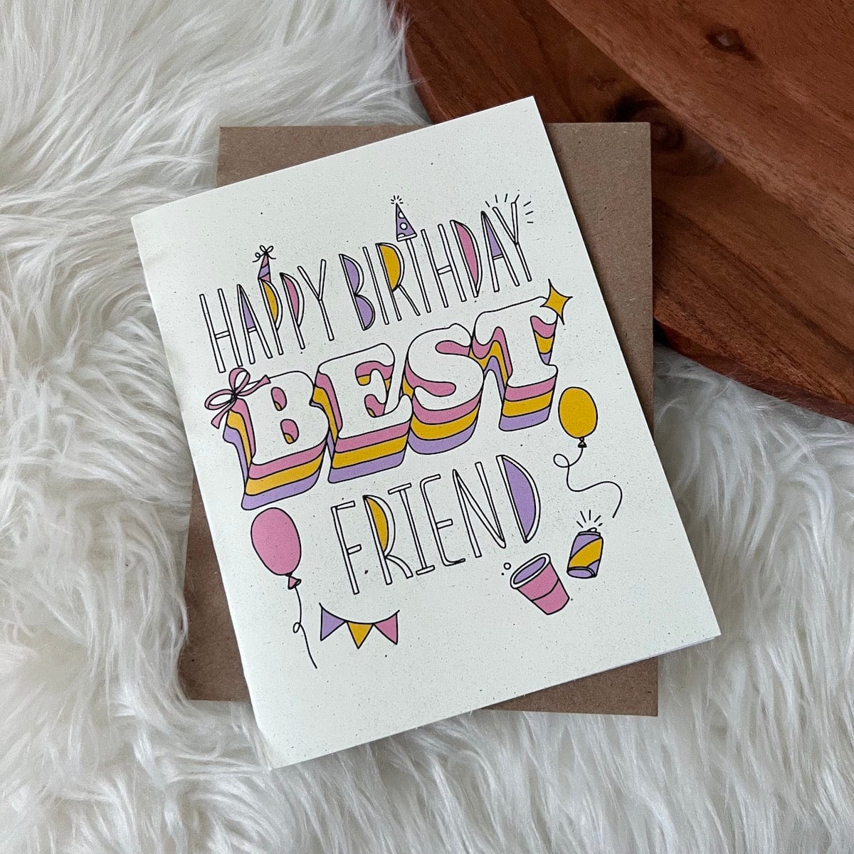 Happy Birthday Best Friend" Card – Big Moods